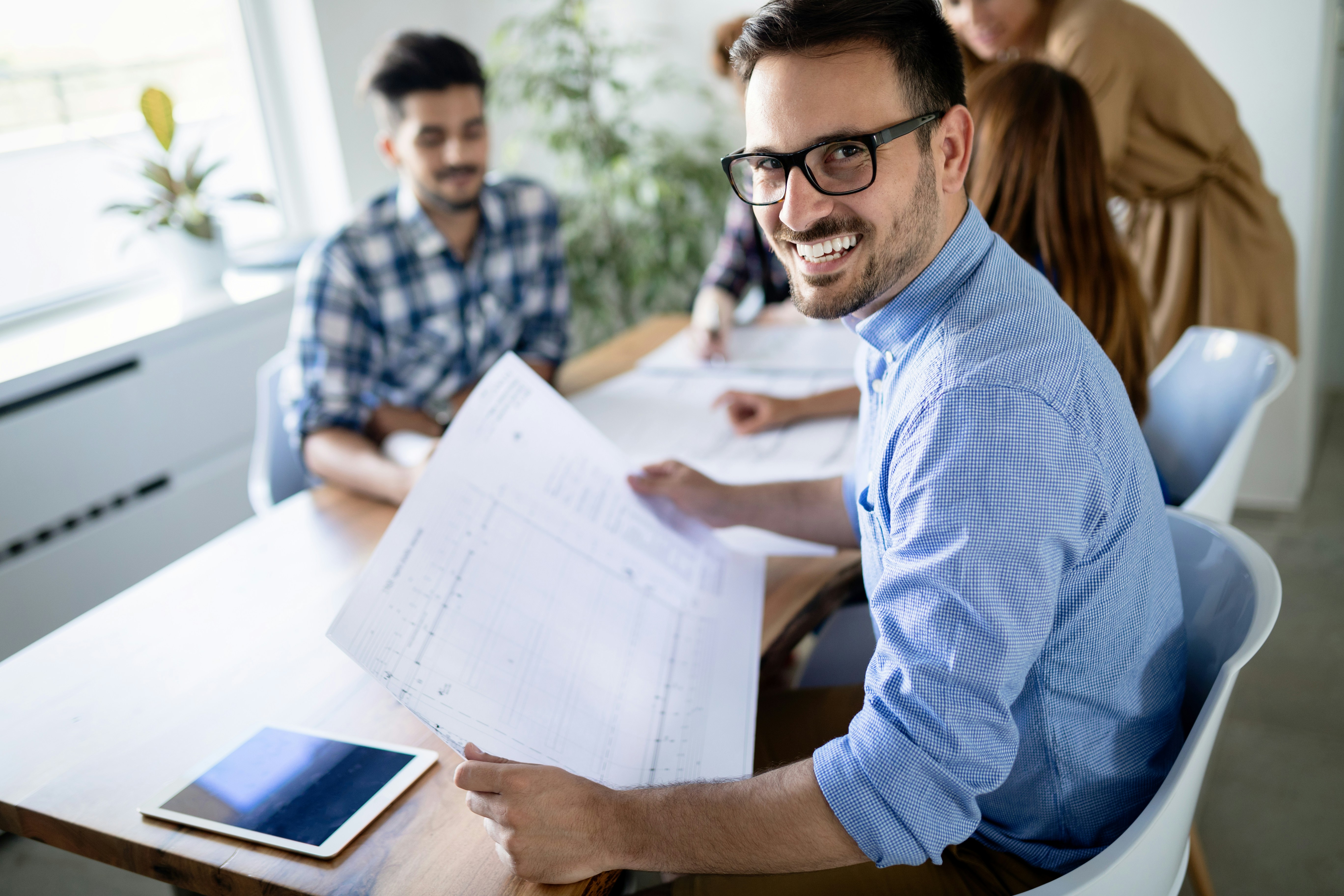 Sunrise city skyline